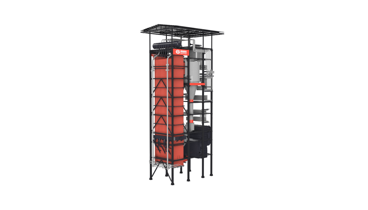 外循環流化床鍋爐結構圖