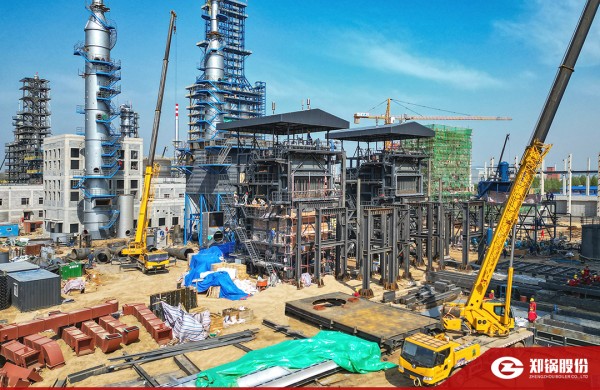 直擊一線！鄭鍋針狀焦余熱鍋爐項目建設全面提速
